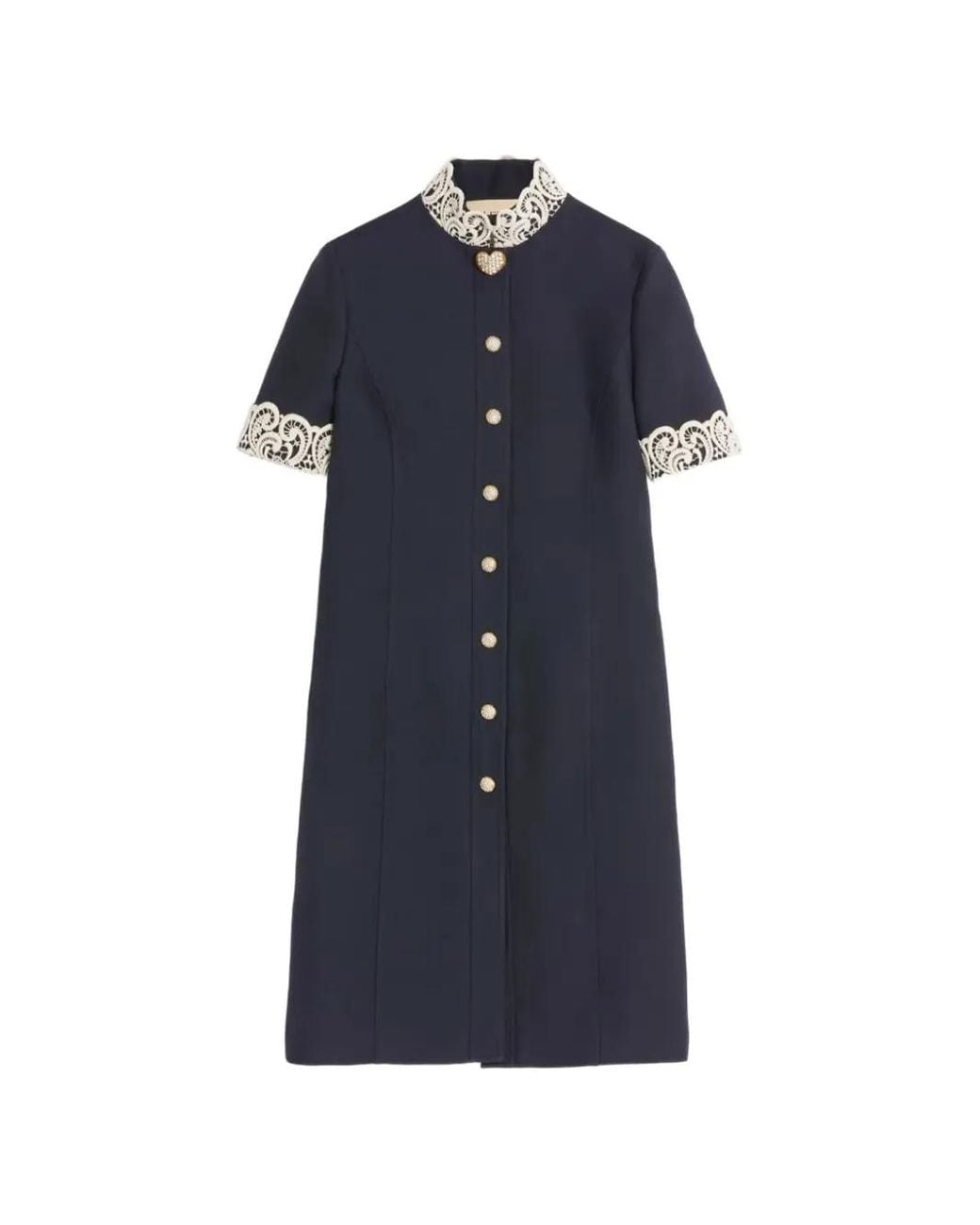 Valentino Garavani Blue Crepe Couture Midi Dress