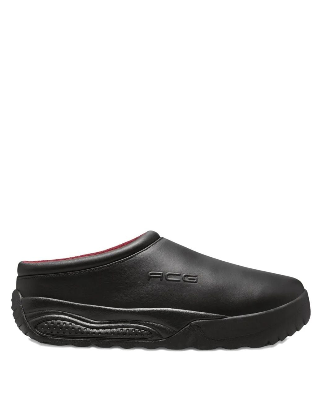Nike Black Acg Rufus Embossed Logo Slip-On Sneakers