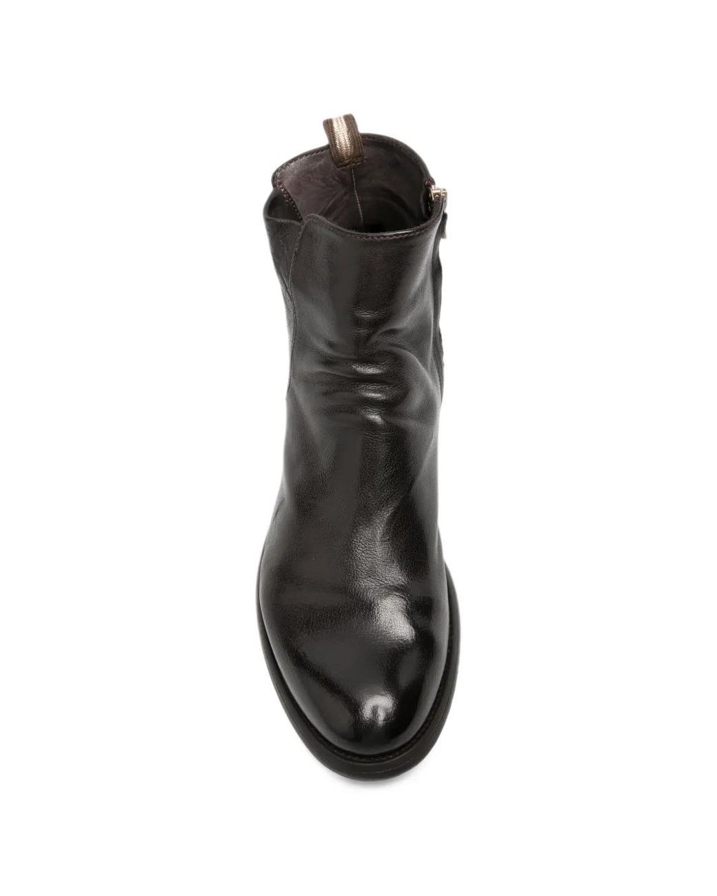 Officine Creative Black Hive 036 Leather Chelsea Boots for men