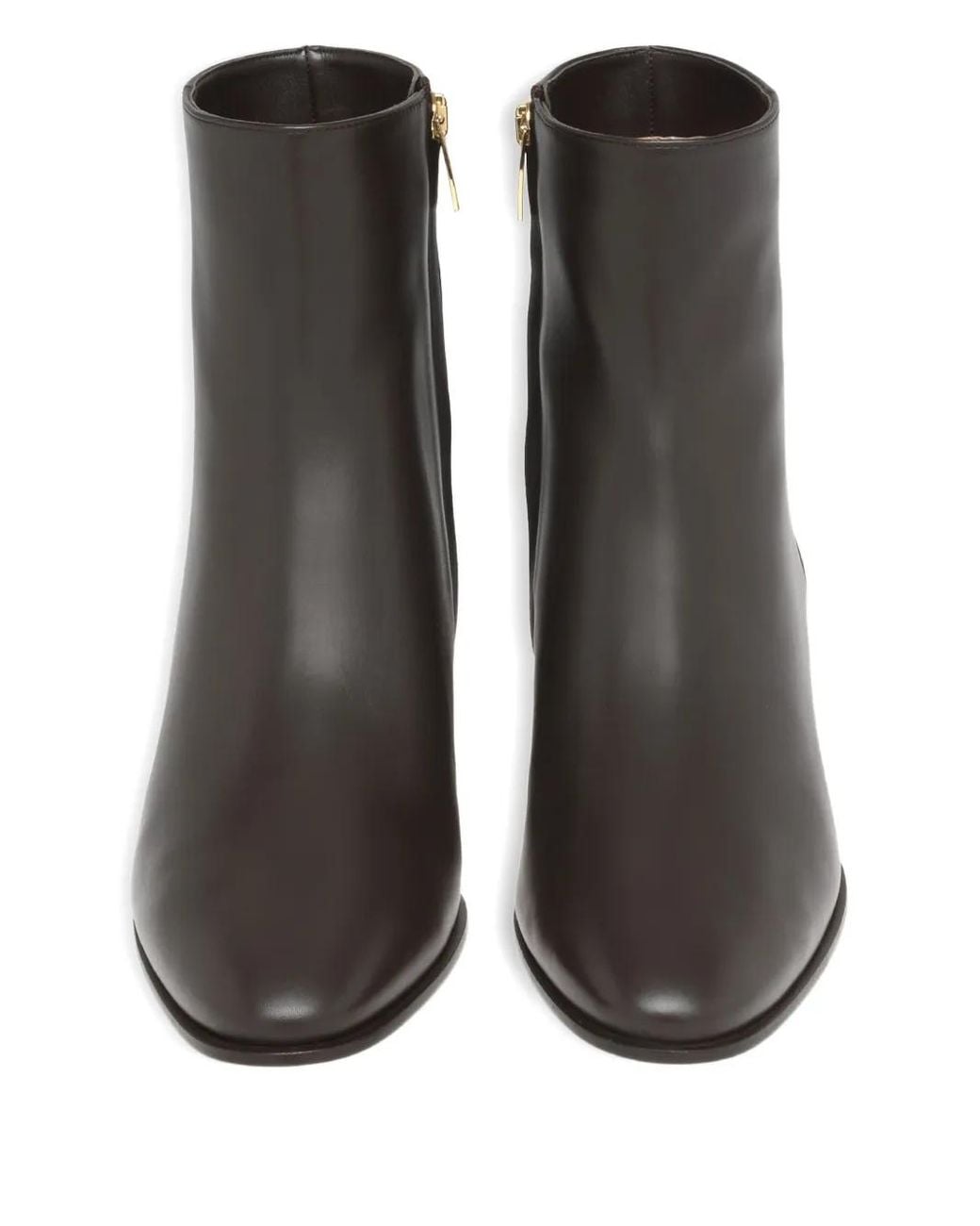 Gianvito Rossi Black Zip-Detail Leather Boots