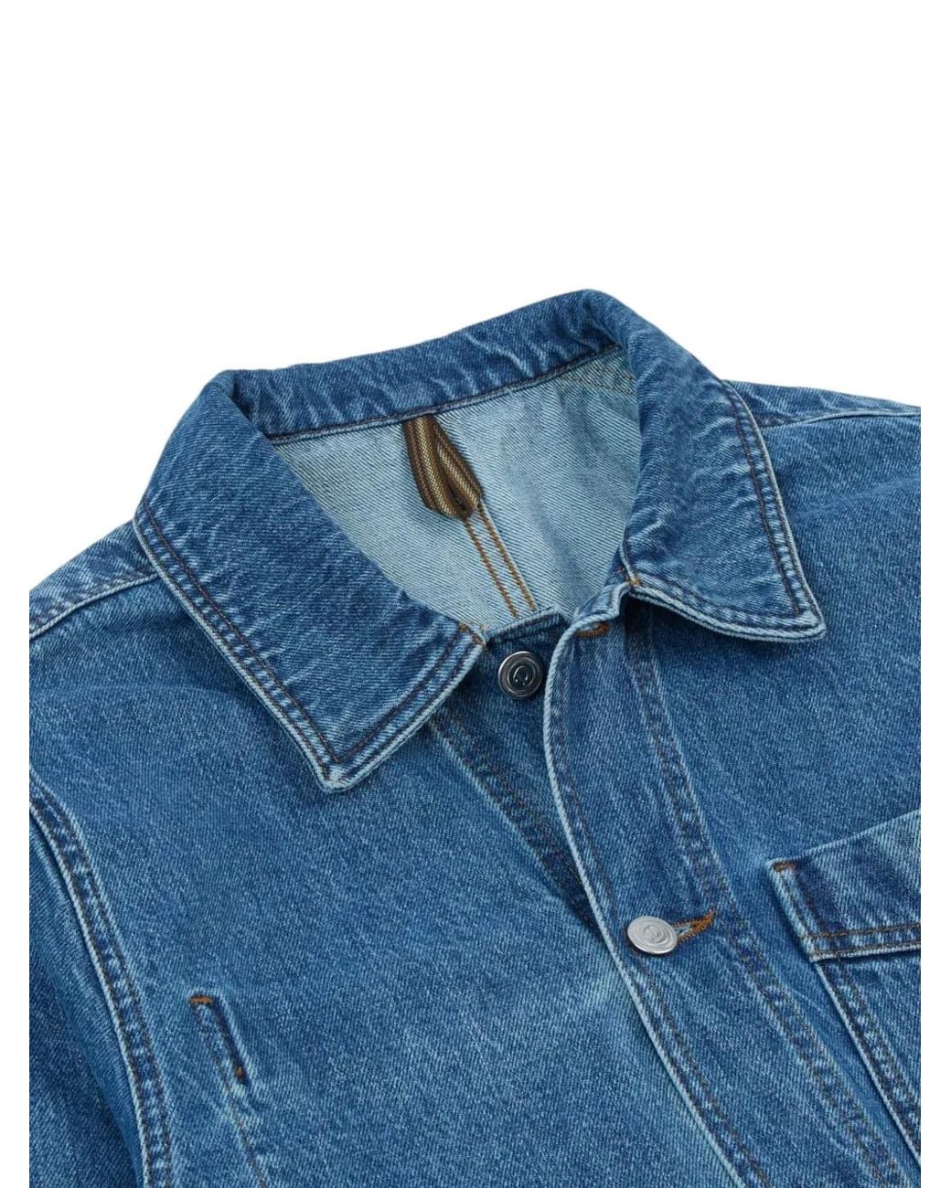Drake's Blue Denim Jacket for men