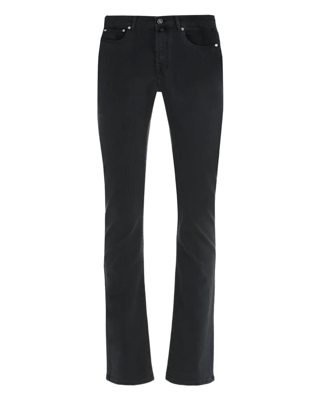 Moorer Black Pavel-Drl Five-Pocket Jeans for men
