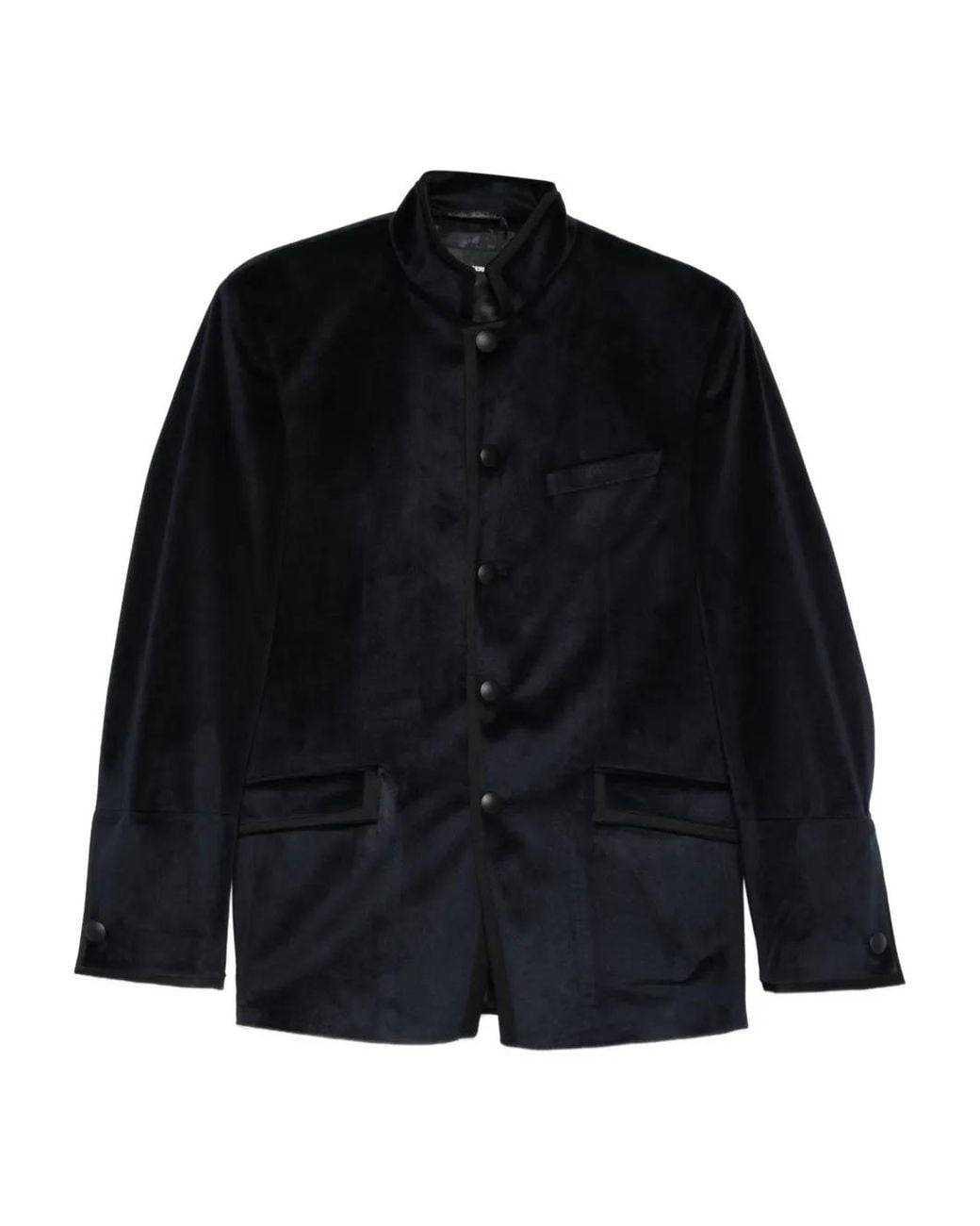 Karl Lagerfeld Black Glory Button-Fastening Jacket for men
