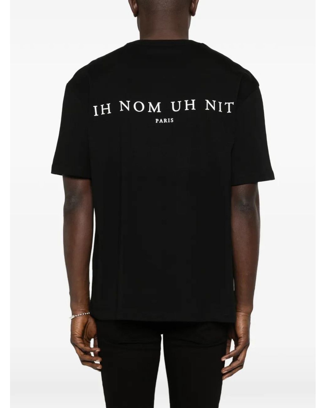 Ih Nom Uh Nit Black Graphic T-Shirt for men