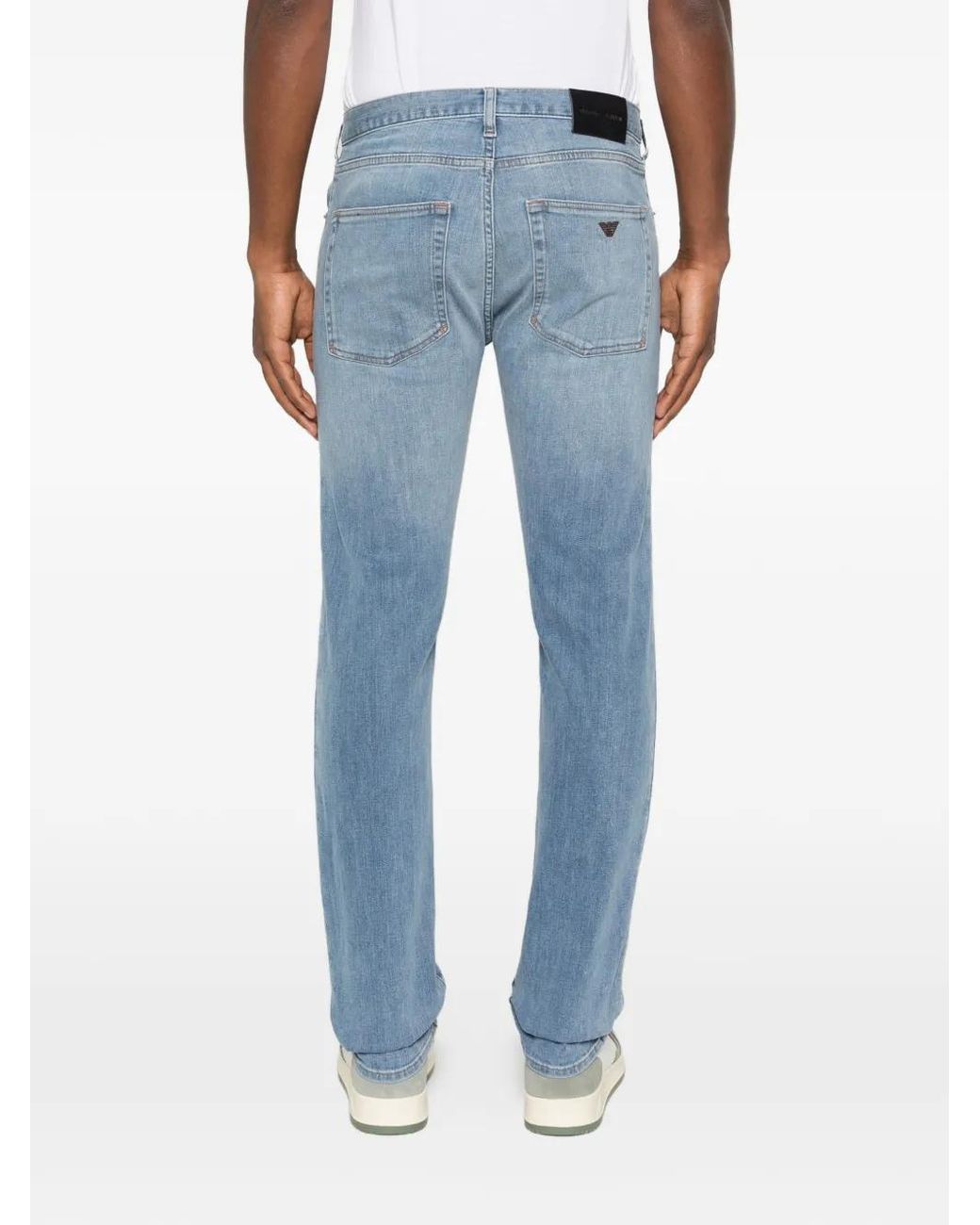 Emporio Armani Blue Five-Pocket Jeans for men
