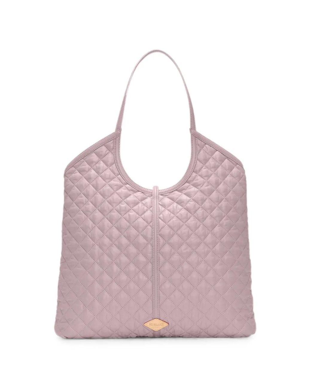 MZ Wallace Pink Large Astor Quilted Tote Bag