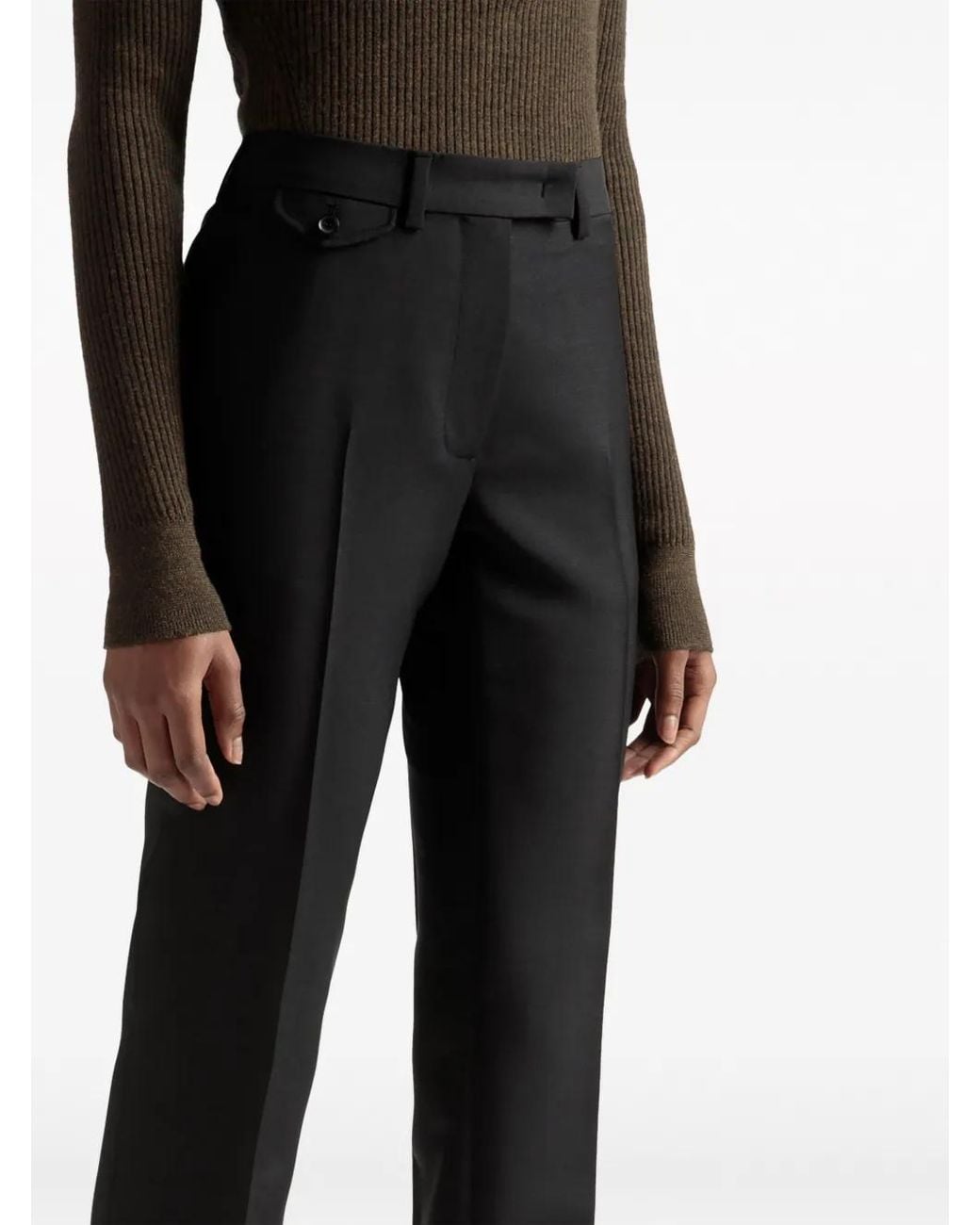 Bally Geplooide Pantalon in het Black