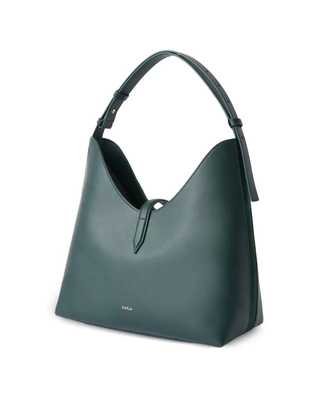 Furla Green Goccia Shoulder Bag M