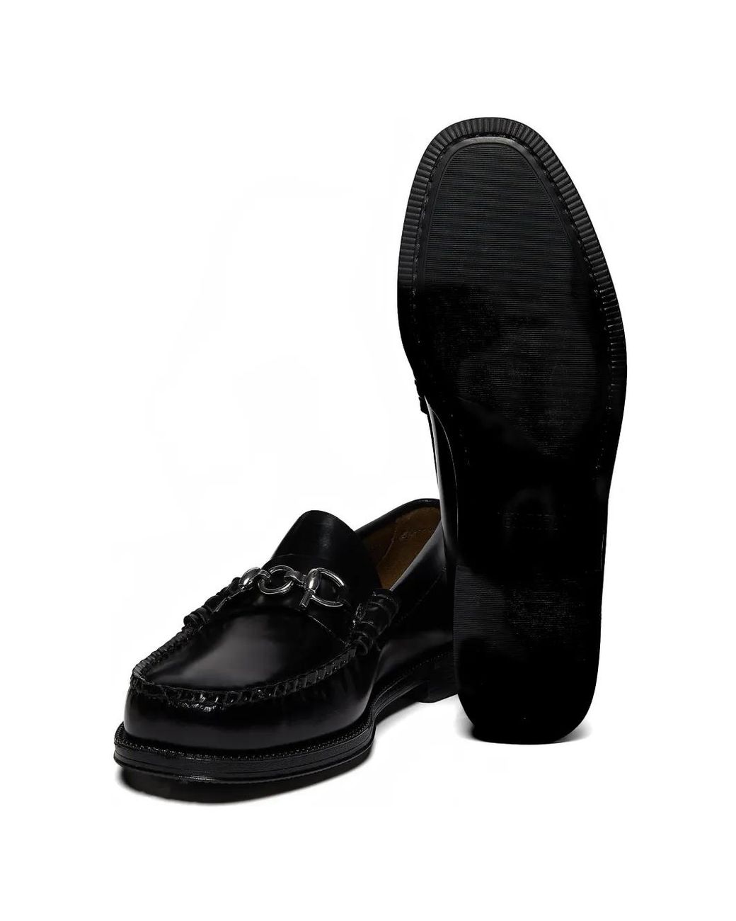 G.H.BASS Black X Pop Easy Weejuns Lincoln Loafers for men
