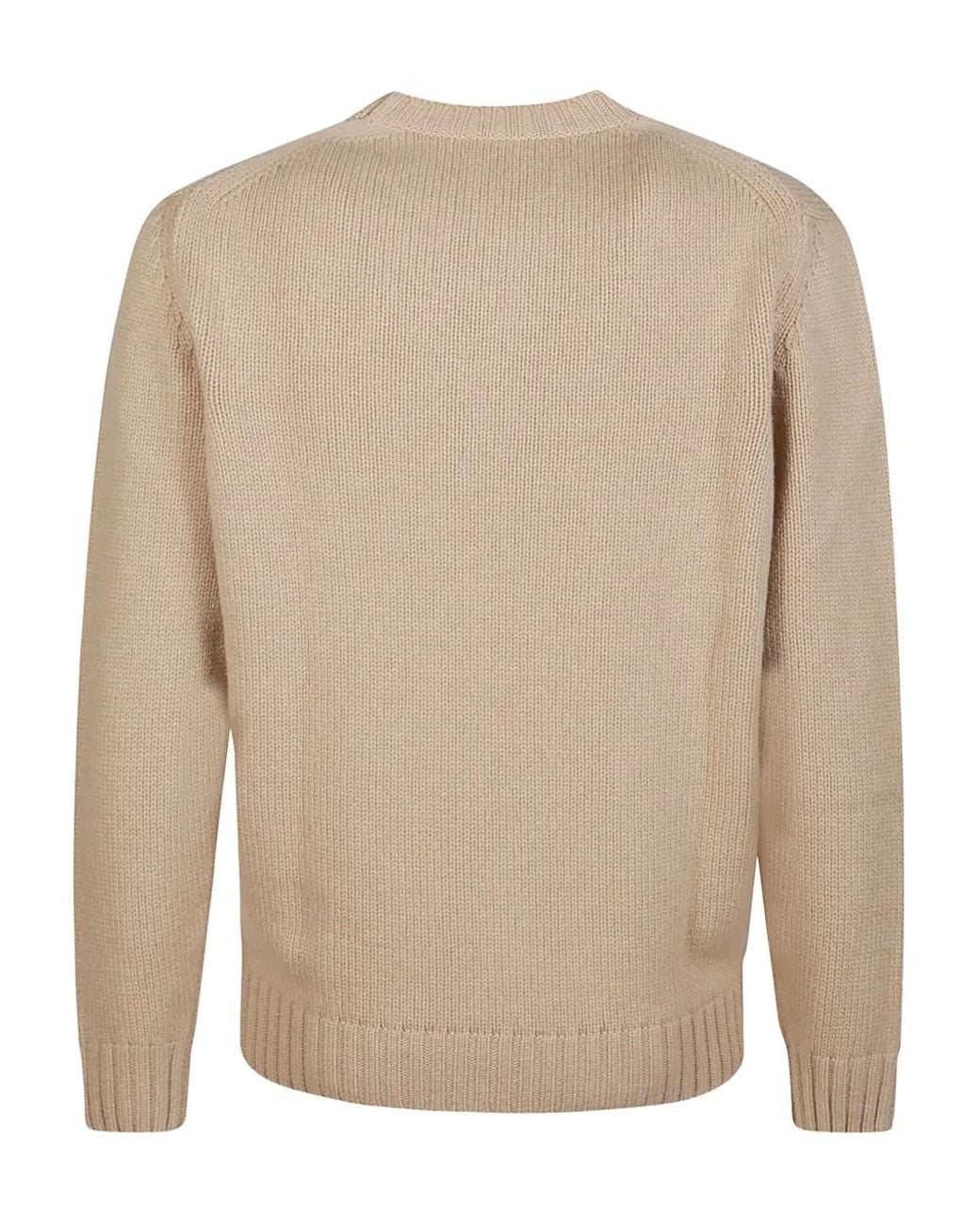 Kangra Natural Wool Crew-Neck Sweater for men