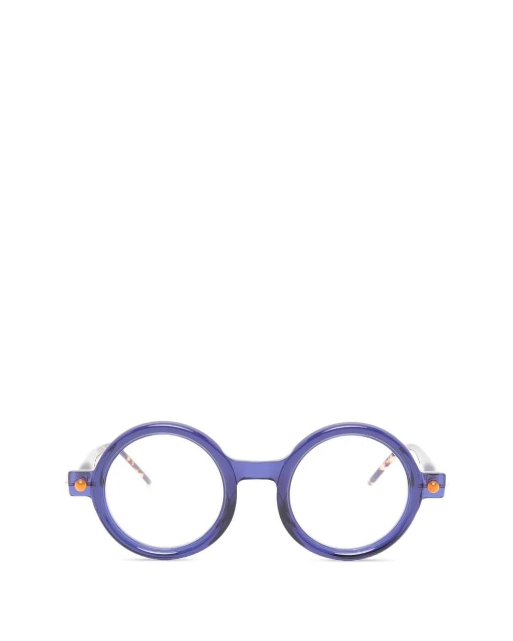 Kuboraum White Round-Frame Glasses