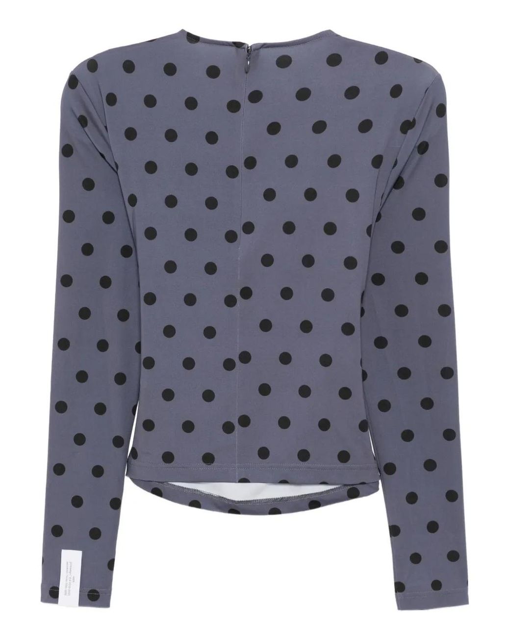 ROKH Blue Polka-Dot Knotted Top