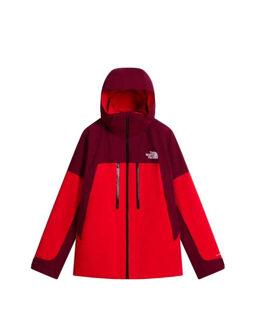 The North Face Red Two-Tone Hooded Jacket for men