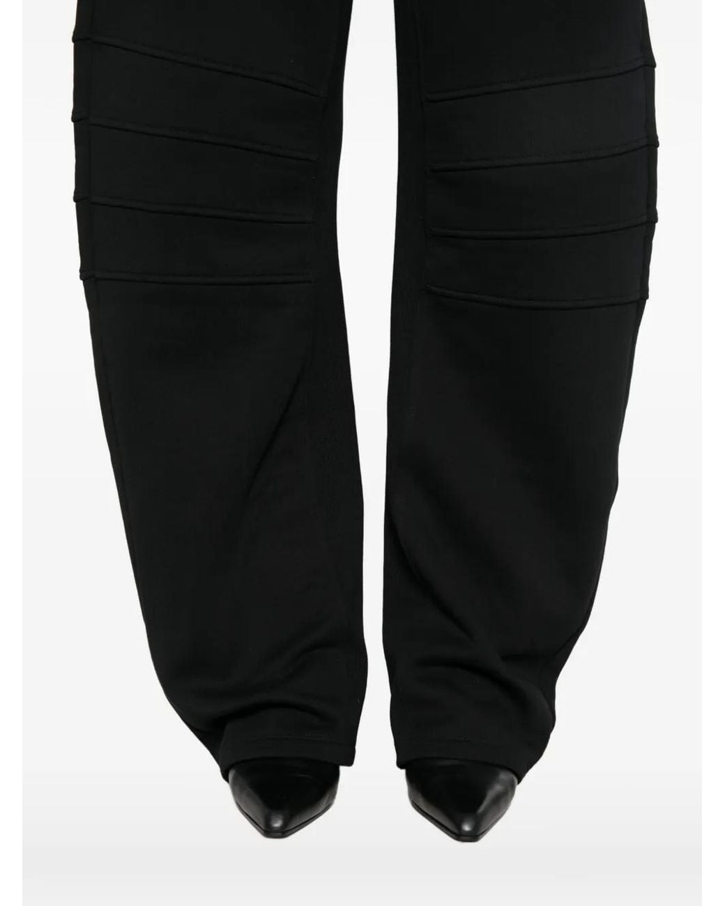 Just Cavalli Black Drawstring Panelled Track Pants