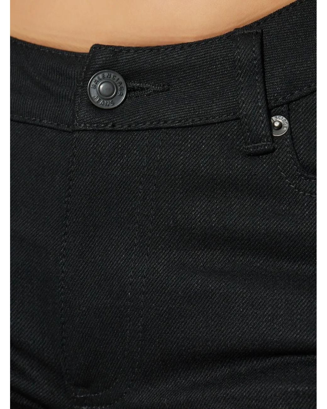 Balenciaga Black Belt-Loops Trousers