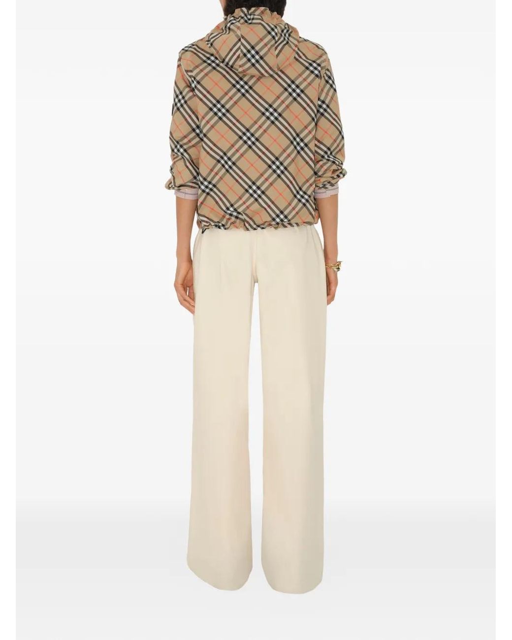 Burberry Natural Check Hooded Jacket