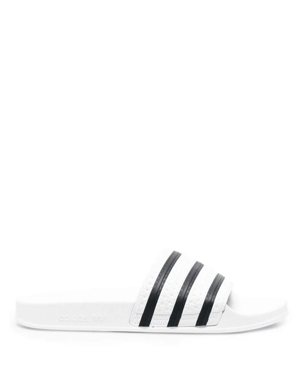 Adidas White Adilette Slides for men