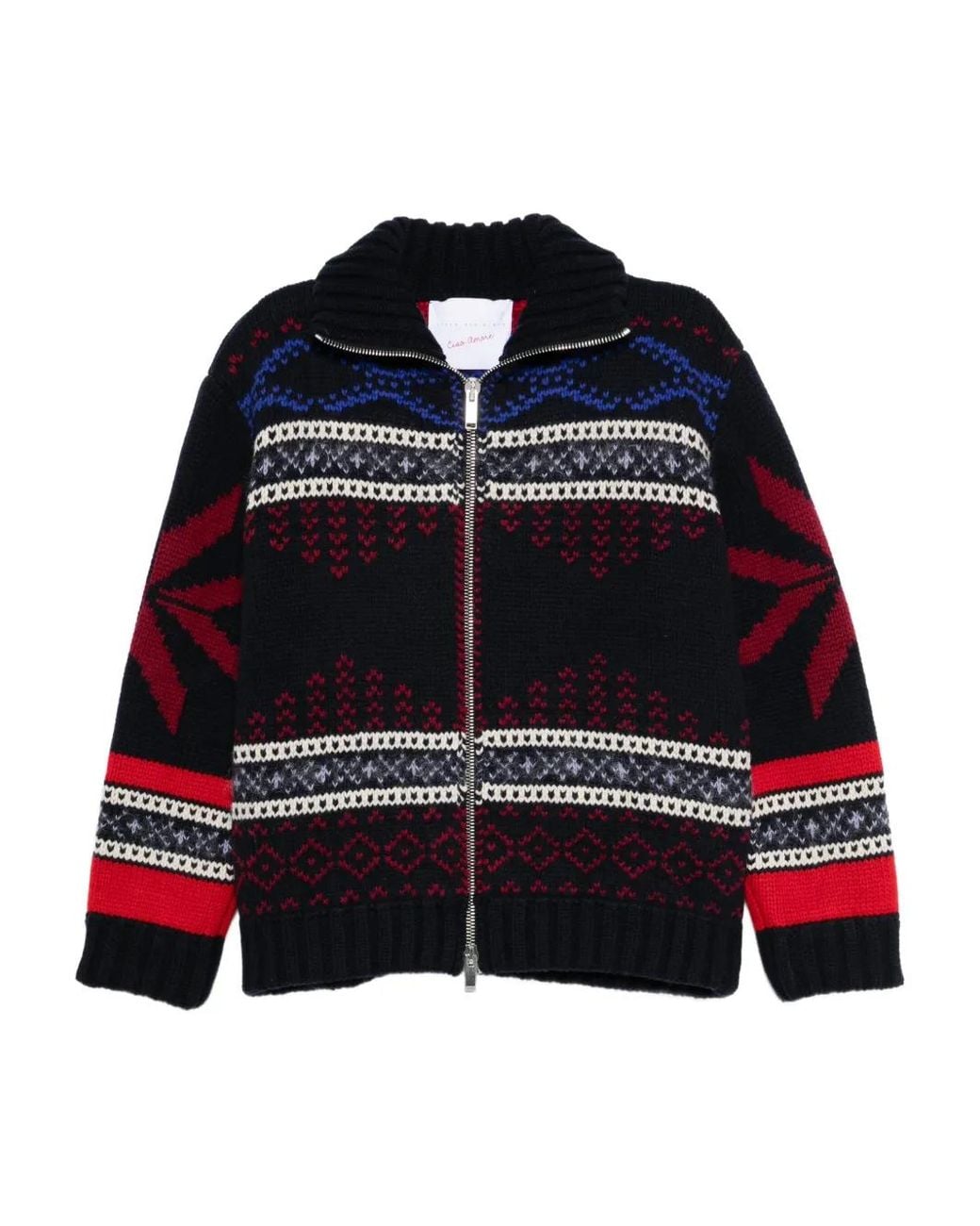 Giada Benincasa Blue Zip-Up Cardigan