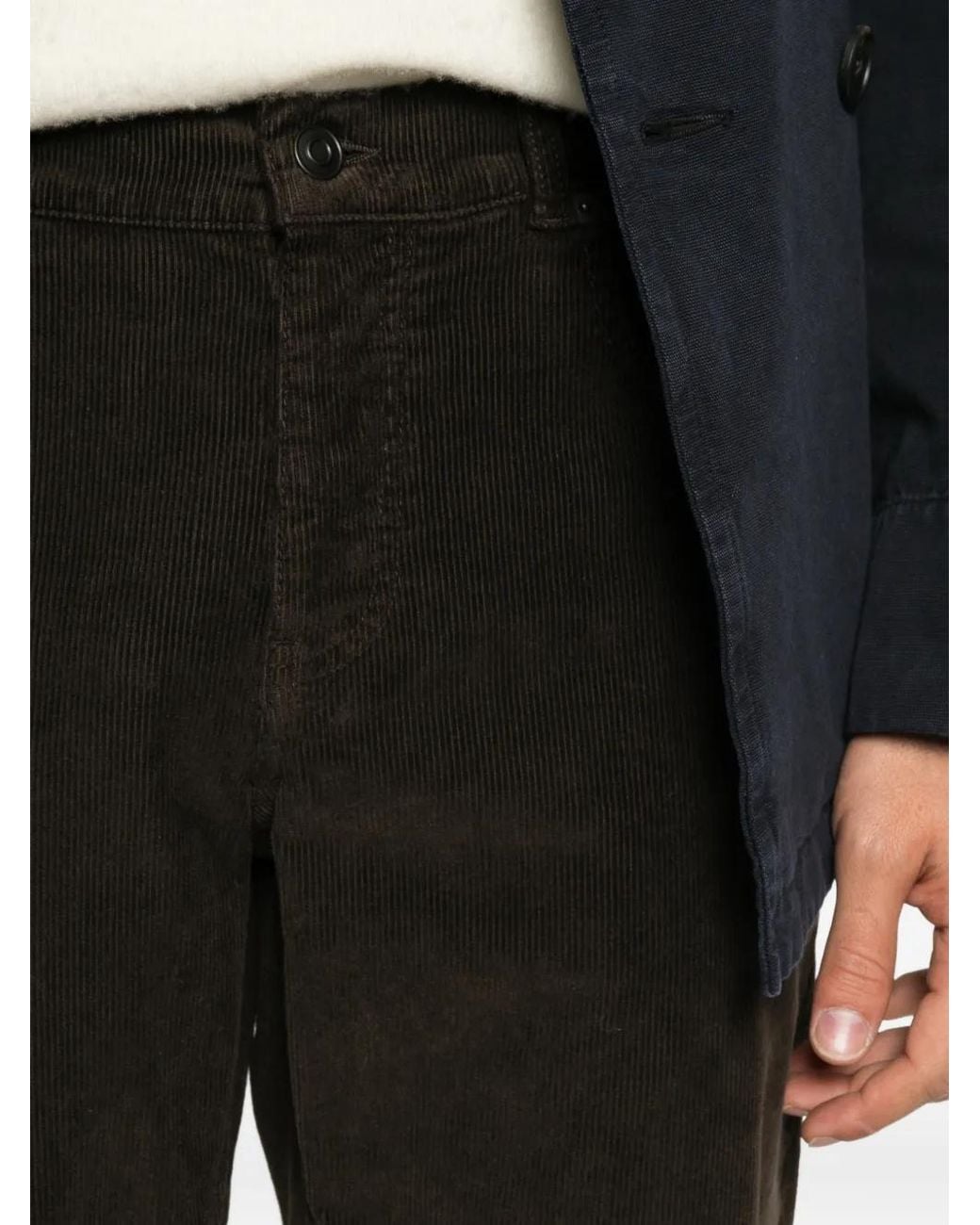 The Row Black Valentin Corduroy Trousers for men