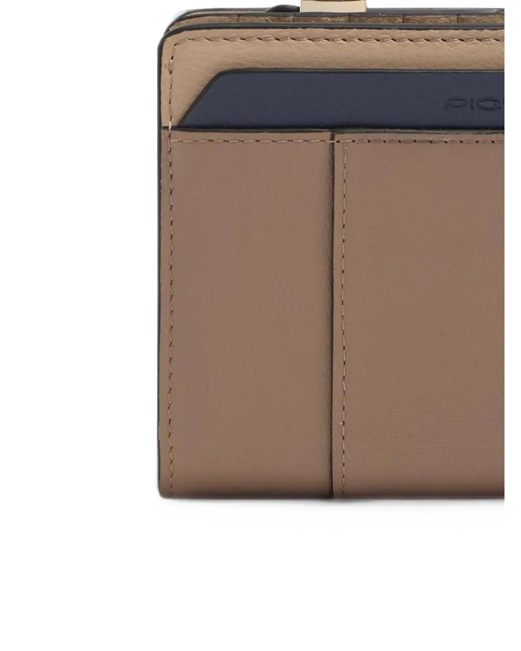 Piquadro Brown Logo-Plaque Bifold Wallet