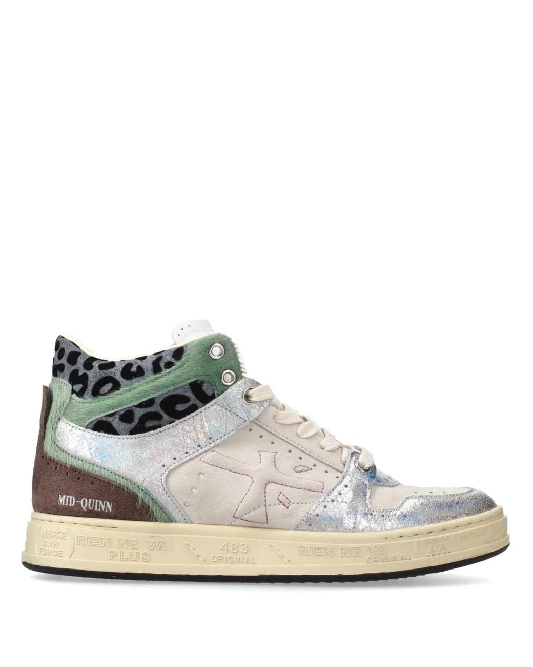 Premiata White Mid Quinnd Sneakers