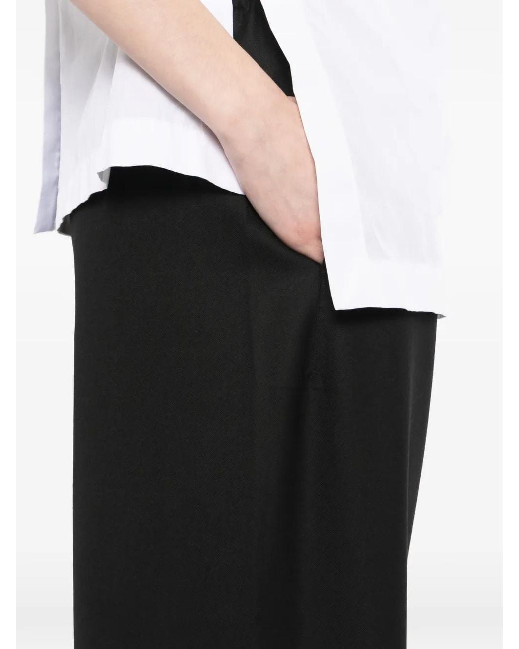 JNBY Black Straight-Leg Trousers
