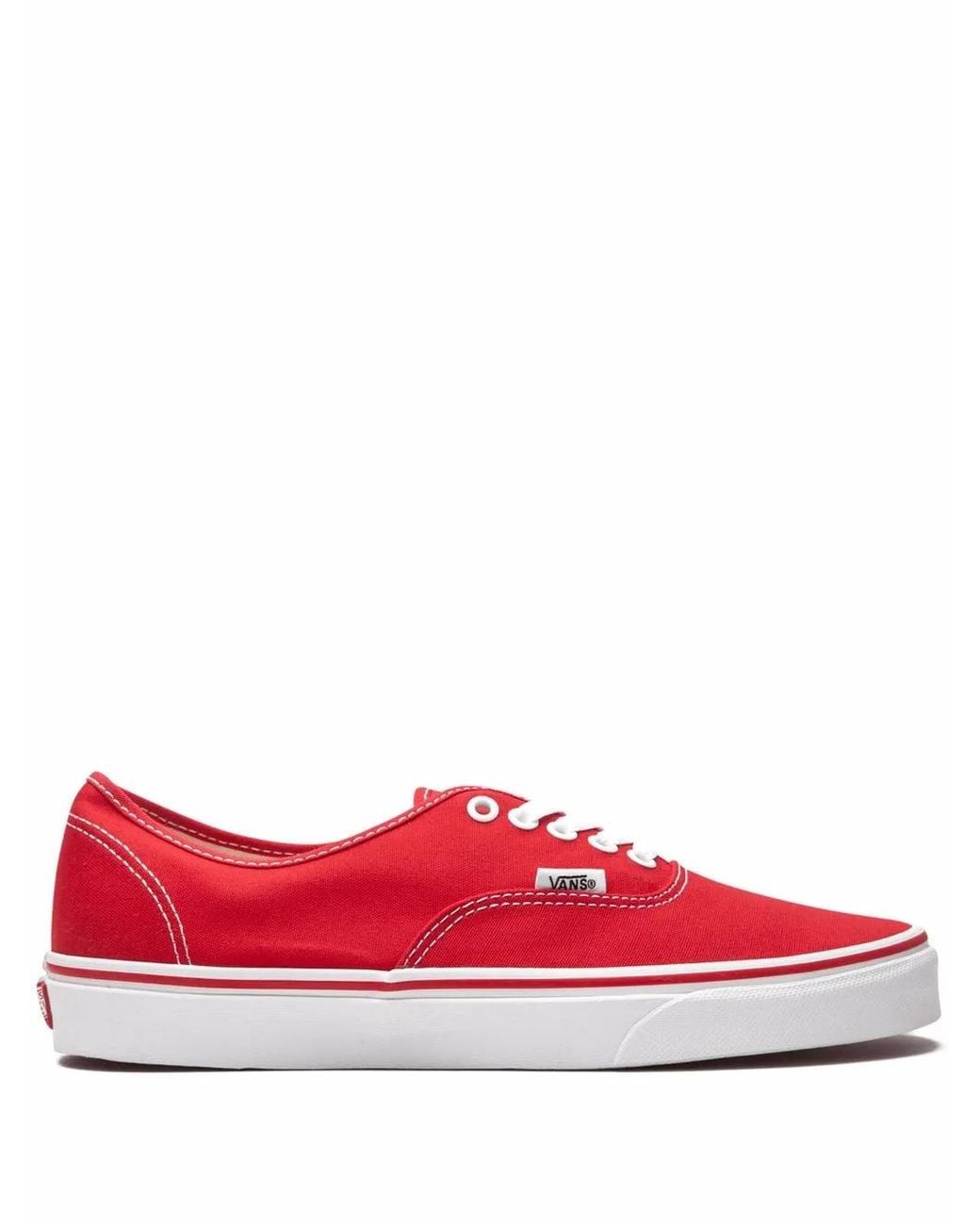 Vans Red Authentic Low-Top Sneakers