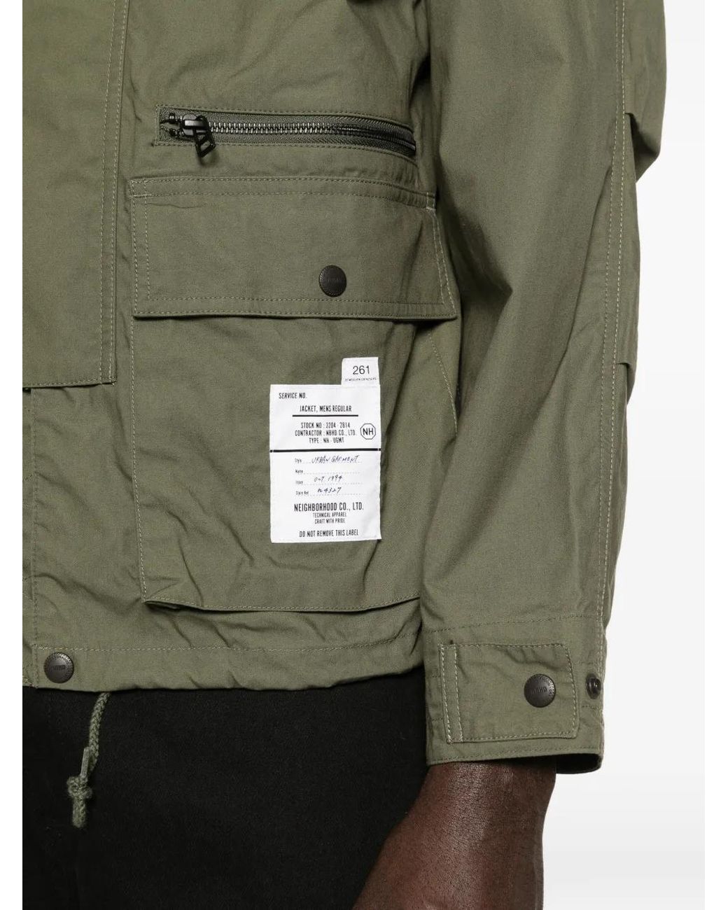 Neighborhood Green Stand-Collar Jacket for men