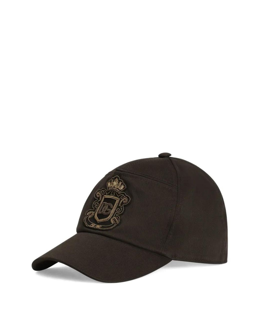 Dolce & Gabbana Brown Logo-Embroidered Cap for men