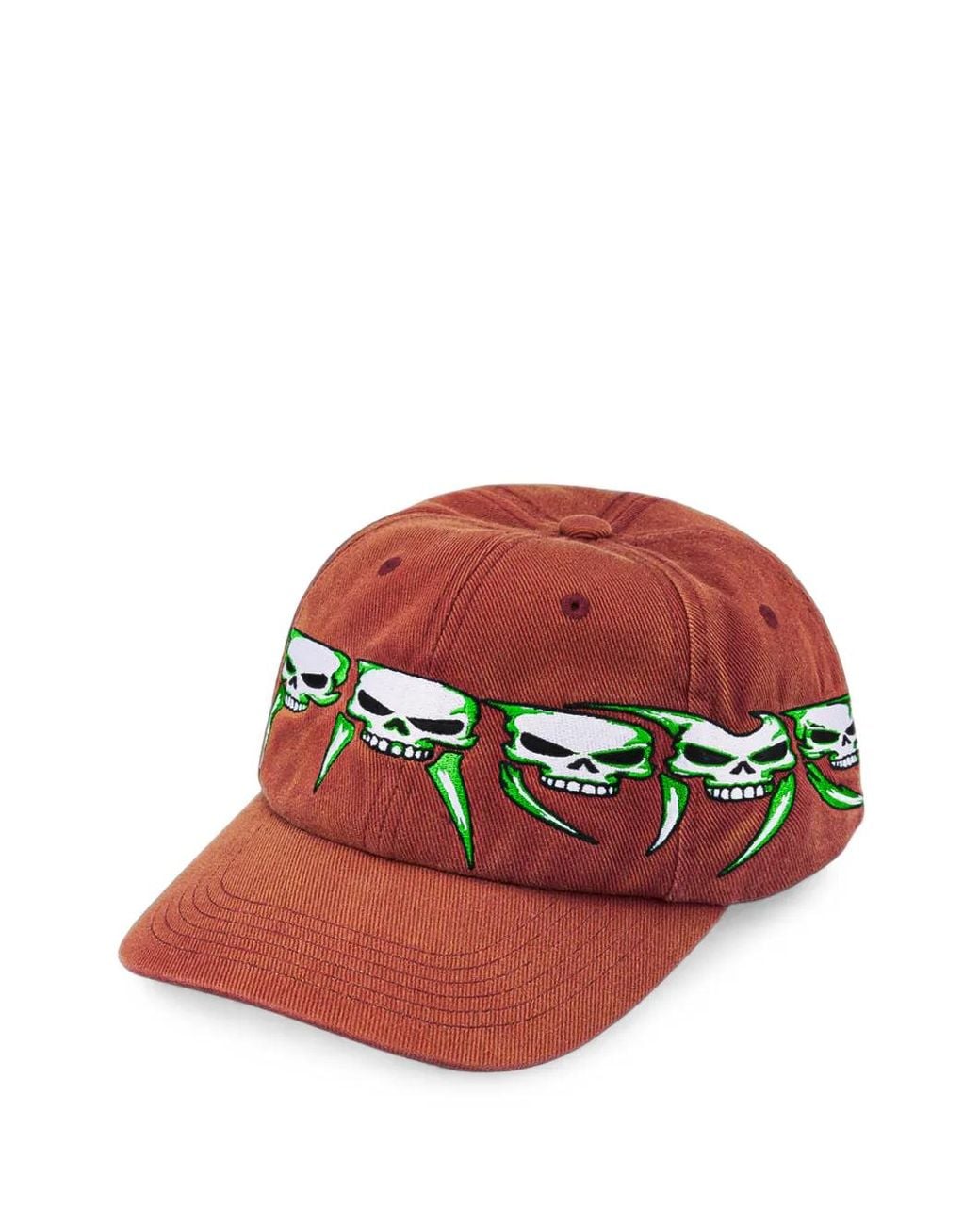 Supreme Red Skulls Spellout 6-Panel Cap for men