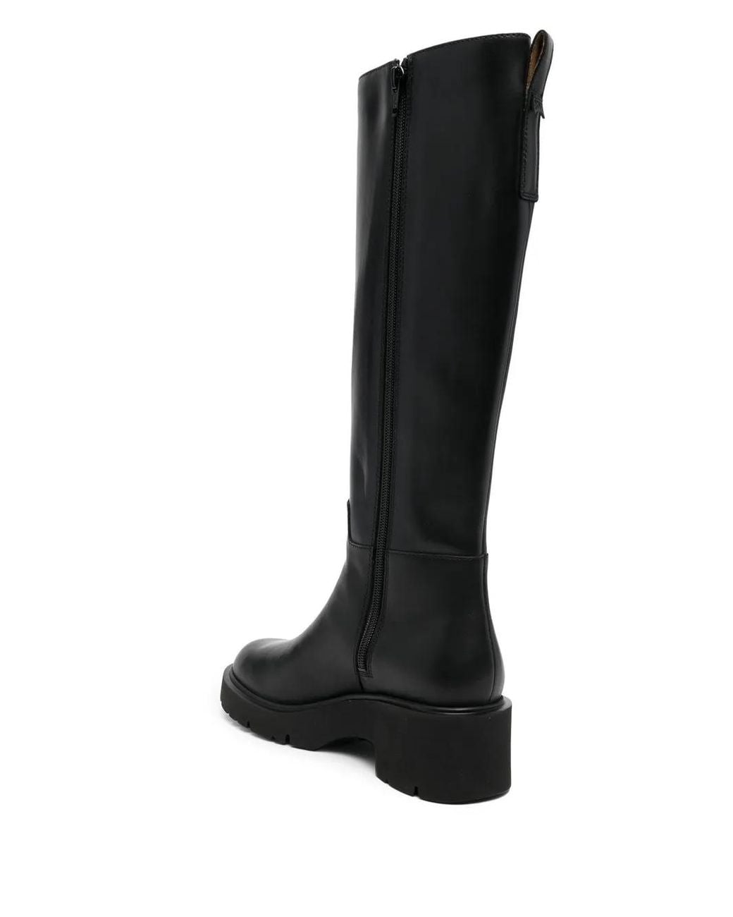Camper Black Knee-Length Slip-On Boots
