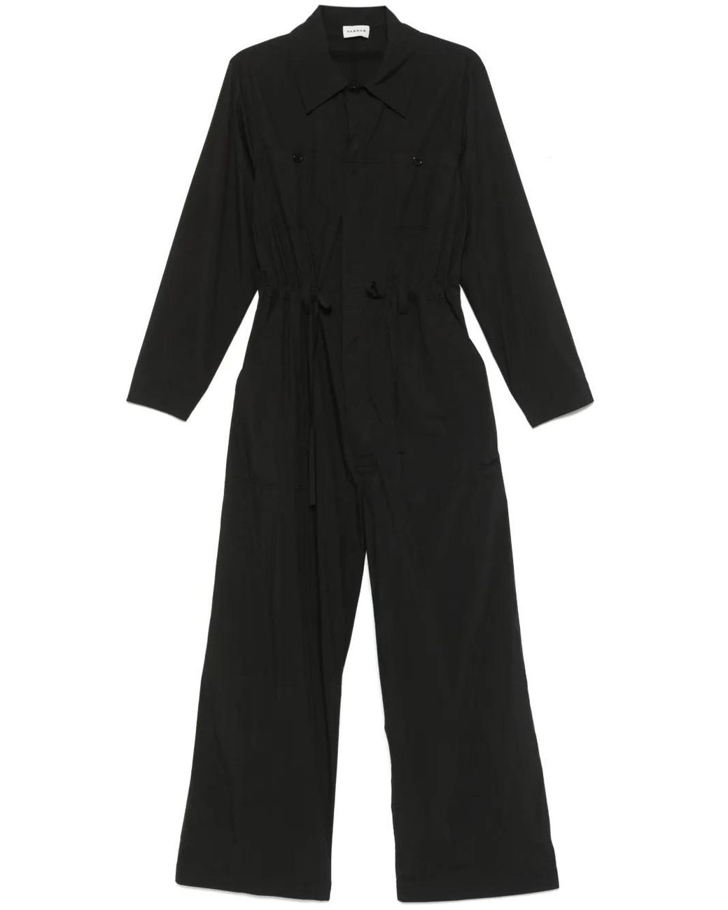 P.A.R.O.S.H. Black Poplin Jumpsuit