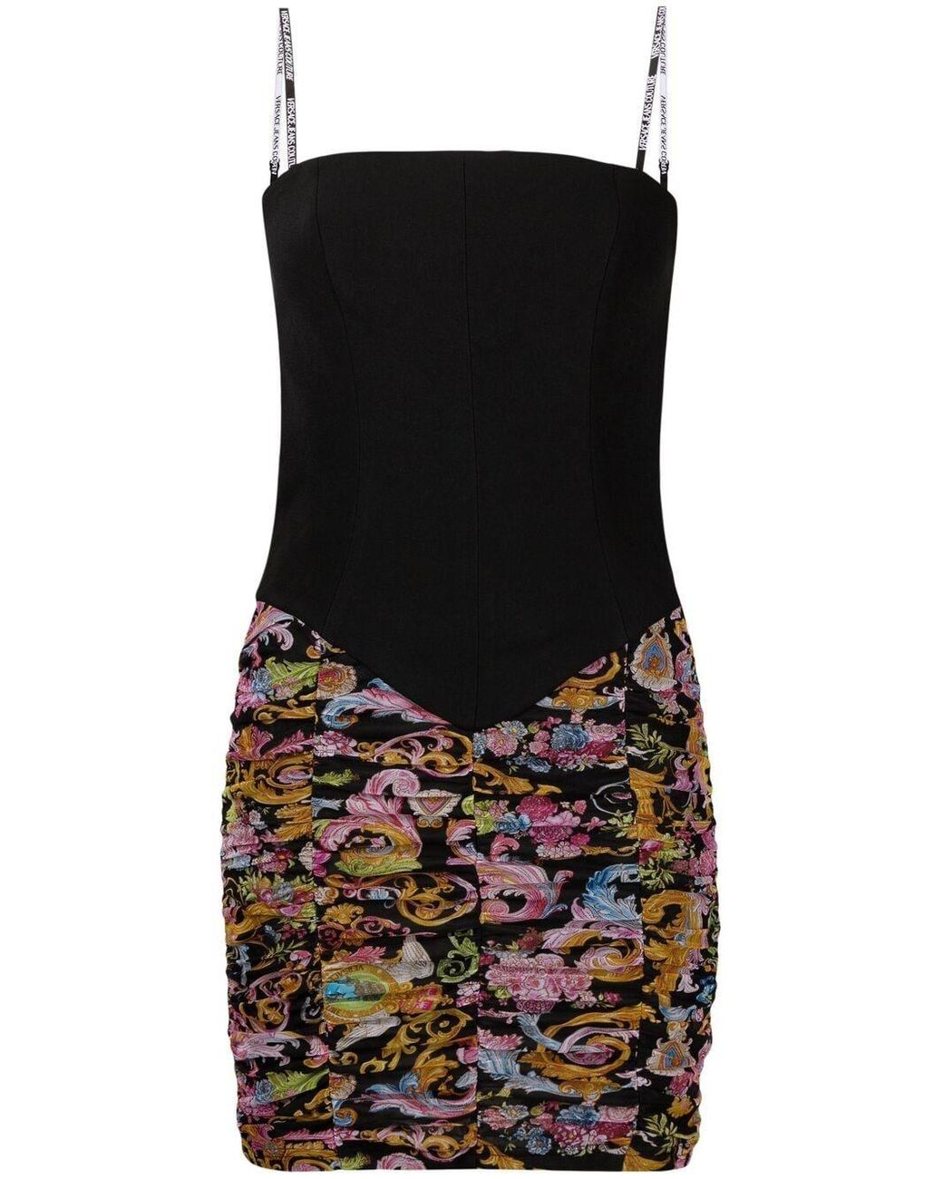 fitted spaghetti strap dress