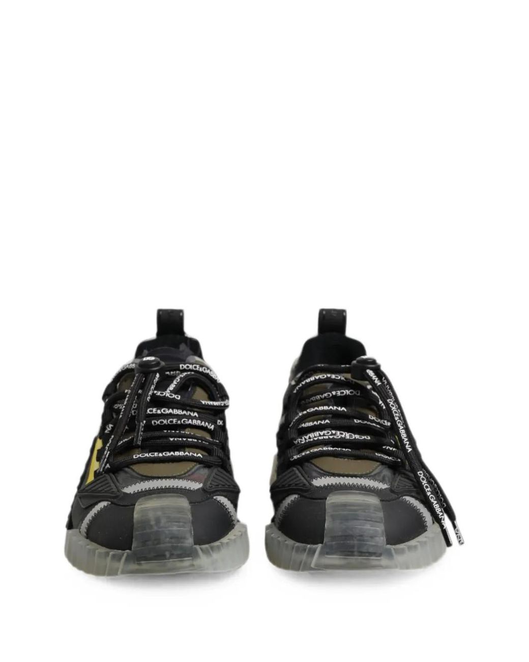 Dolce & Gabbana Black Ns1 Camo-Print Sneakers for men