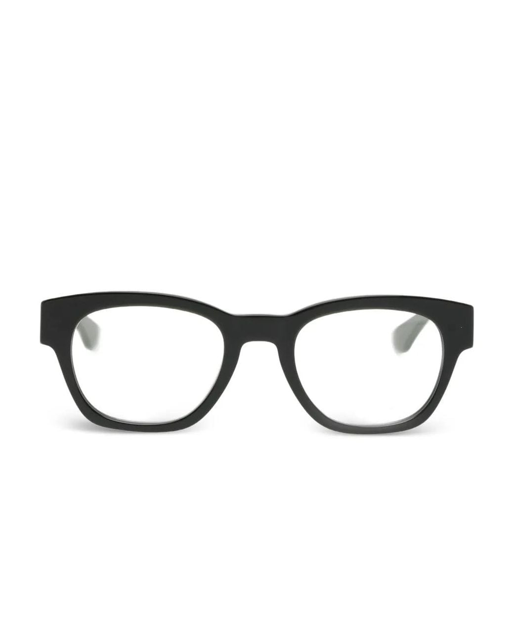 McQueen Brown Brille Mit Eckigem Gestell