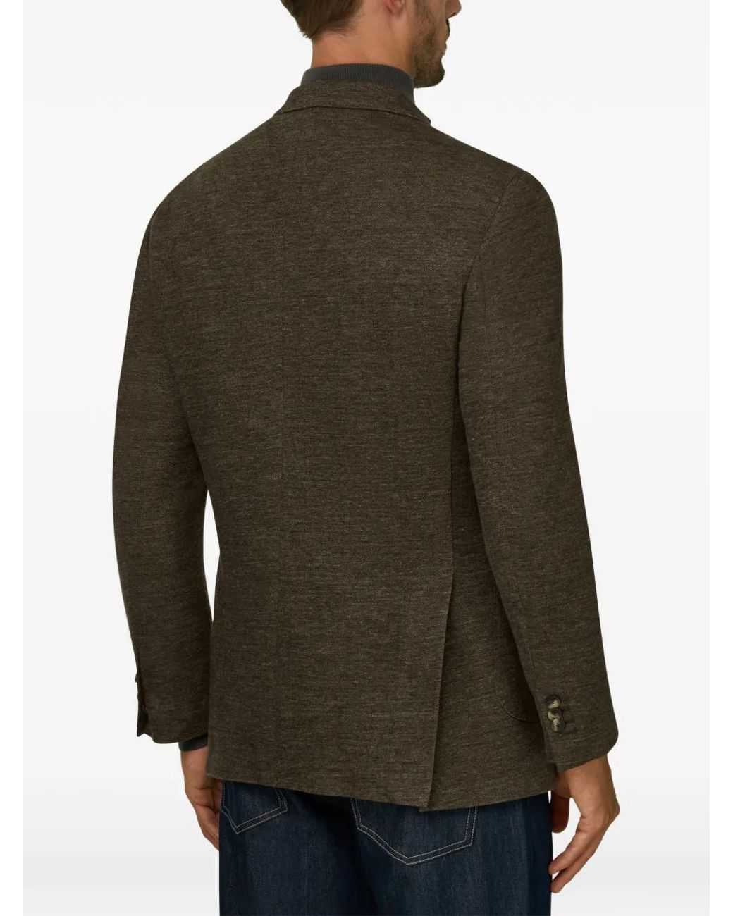 Boggi Green Structured Blazer for men