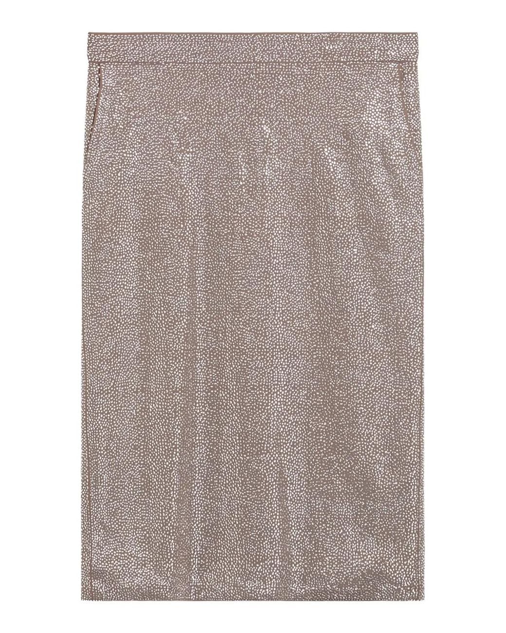 GIUSEPPE DI MORABITO Gray Sequin-Embellished Pencil Midi Skirt