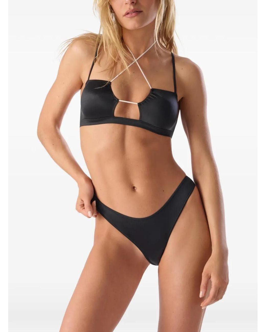 Maison Close Black Bralette Bikini Top