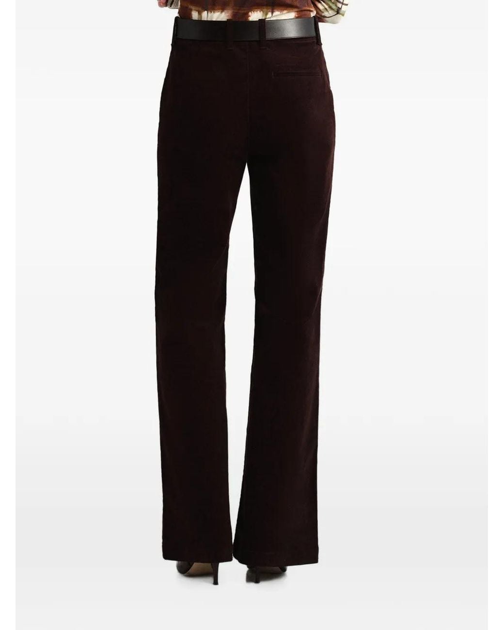 Cara Cara Purple Annie Flared Corduroy Trousers