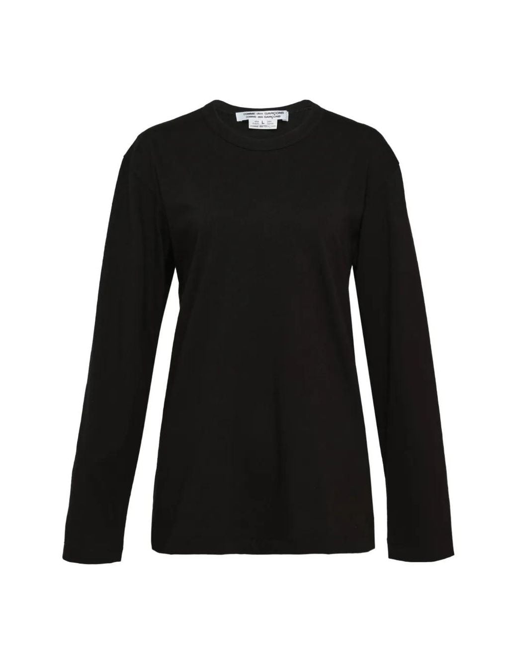 Comme des Garçons Black Long-Sleeve Cotton T-Shirt