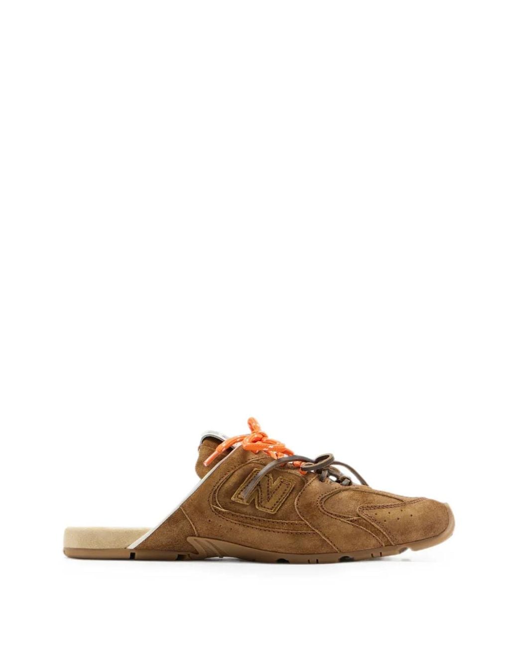 Miu Miu Brown X New Balance 530 Sl Faded Suede Mules