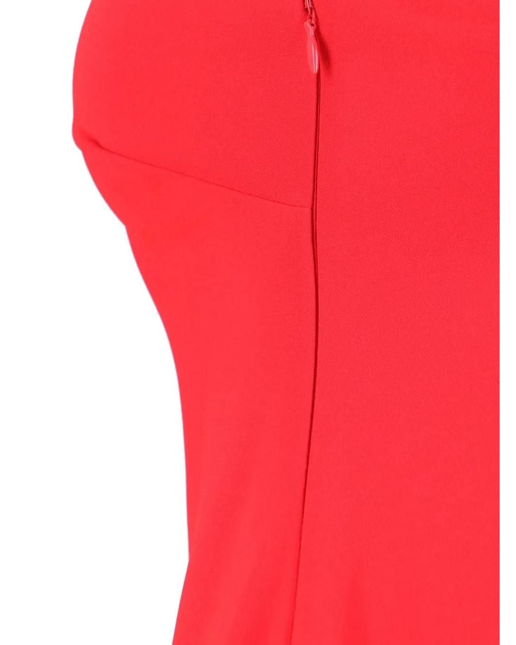 Ralph Lauren Red Halterneck Split Dress