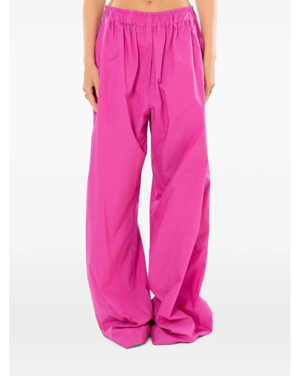 Thelatest Pink Dora Elasticated Straight-Trousers