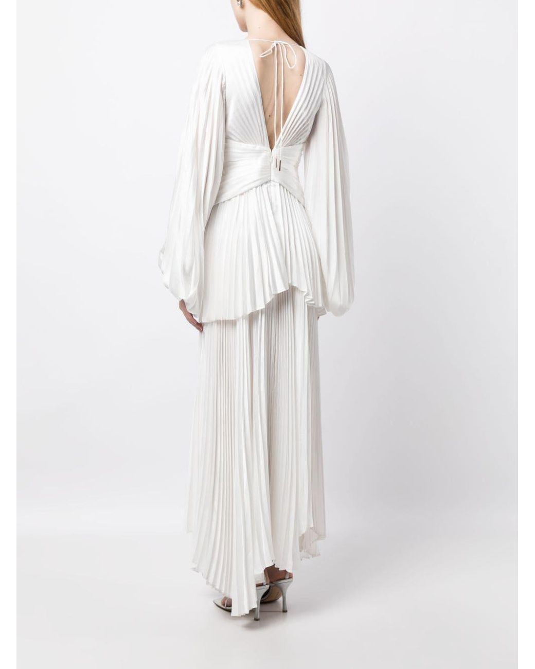 Acler Finnegan Pleated Dress in White | Lyst Australia Acler Finnegan Pleated Dress in White | Lyst Australia