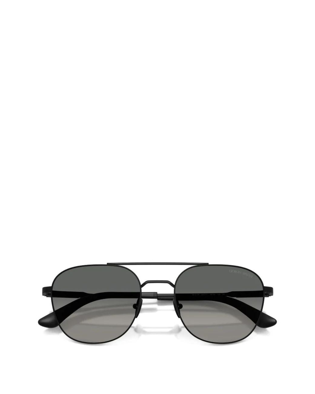 メンズ Giorgio Armani ダブルブリッジ サングラス Gray