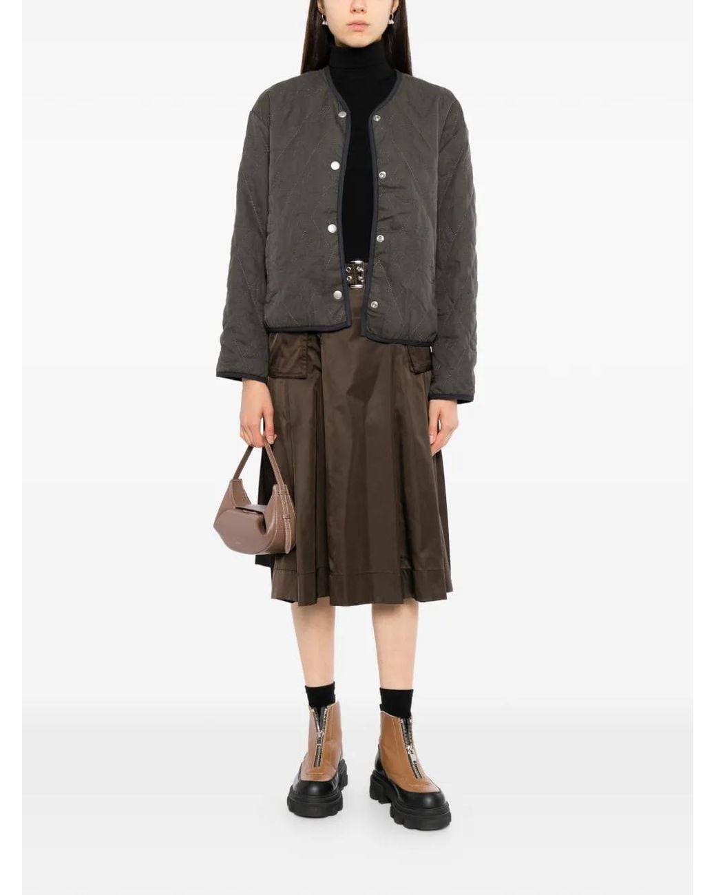 SPORT b. by agnès b. Gray Start-Pattern Quilted Jacket