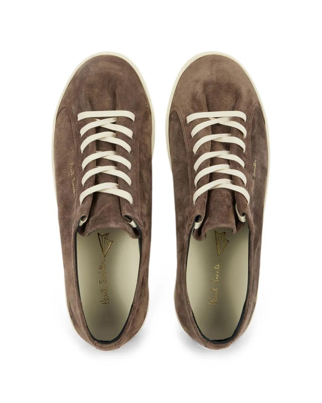 Paul Smith Brown Dark Taupe Suede Tripp Trainers for men