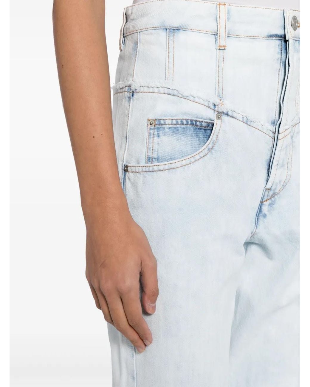 Isabel Marant Blue Oliviani High-Rise Skinny-Leg Jeans