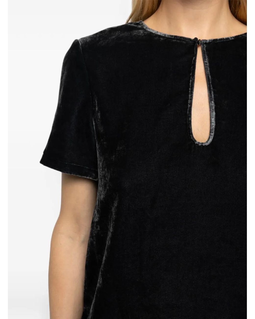 Zadig & Voltaire Black Tchai Velvet Top