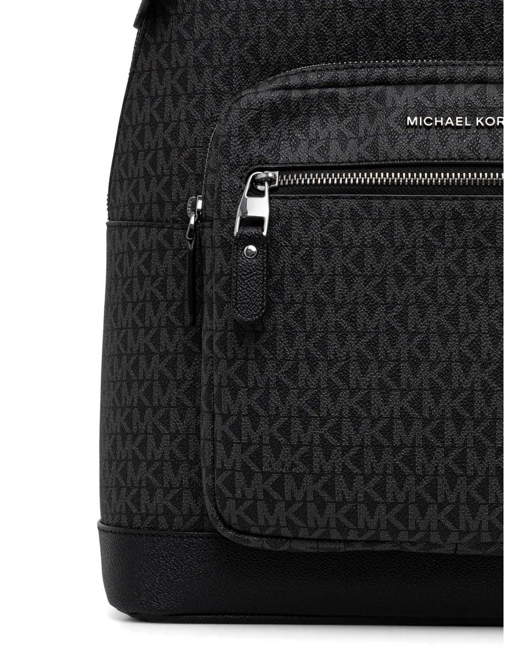 Michael Kors Black Hudson Patterned Backpack for men